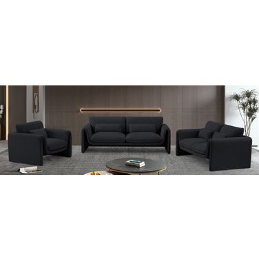 Sloan Living Room Set In Black