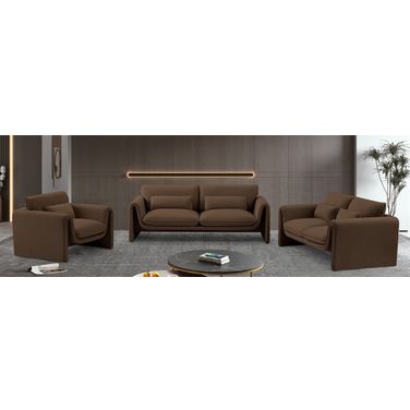 Sloan Living Room Set In Brown