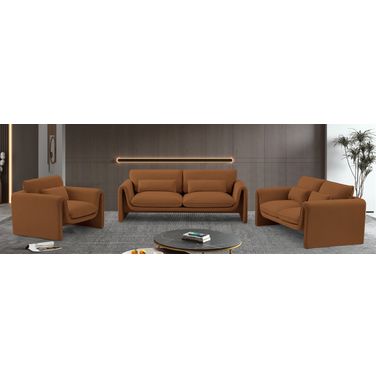 Sloan Living Room Set In Saddle