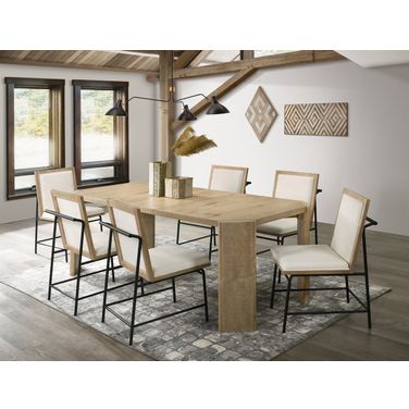 Sloane Extendable Dining Room Set In Driftwood