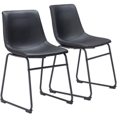 Smart Dining Chair Set of 2 In Black