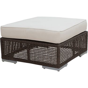 Soho Ottoman with Cushion In Brown