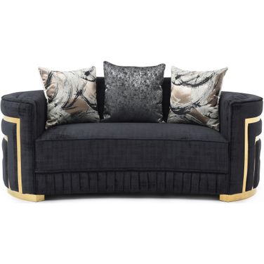 Soledad Loveseat In Black