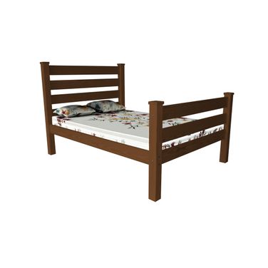 Solid Wood Full Bed Frame In Brown