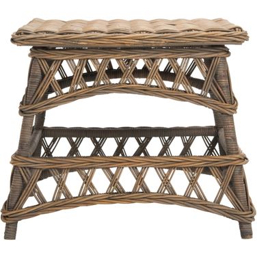 Sora Natural Wicker Accent Table