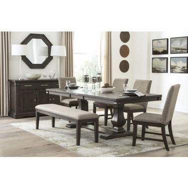 Southlake Wire Brushed Rustic Brown Extendable Dining Room Set