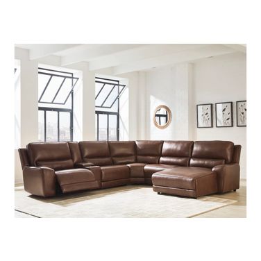 Spear Hill 6-Piece Power Reclining Sectional with RAF Chaise In Canyon