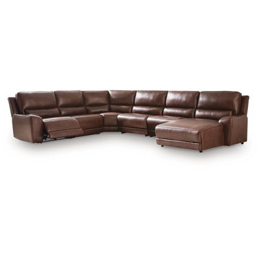 Spear Hill 6-Piece Reclining Sectional with RAF Chaise In Canyon