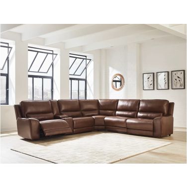 Spear Hill 6-Piece Reclining Sectional with Storage Console In Canyon