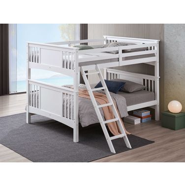 Spring Creek Full Over Full Bunk Bed In White
