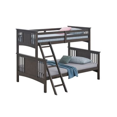 Spring Creek Twin Over Full Bunk Bed In Stain Gray
