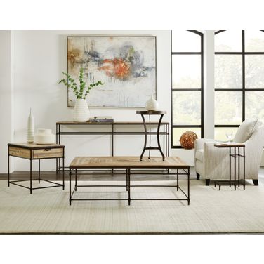 Commerce and Market St. Armand Light Natural And Antique Bronze Rectangular Occasional Table Set