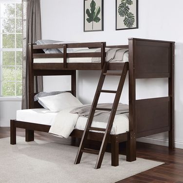 Stamos Twin Over Full Bunk Bed In Walnut