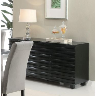 Stanton 3-drawer Rectangular Server Black
