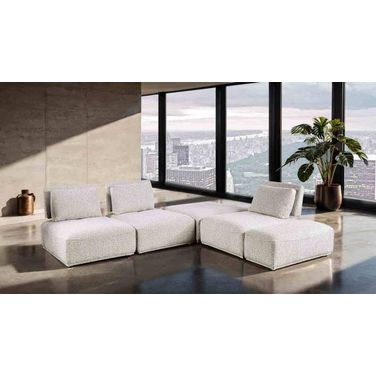 Stavanger L-Shaped Sectional In Light Gray