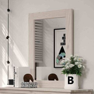 Stavros Mirror In White