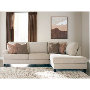 Steelwater Retreat 2-Piece Sectional with RAF Chaise In Latte