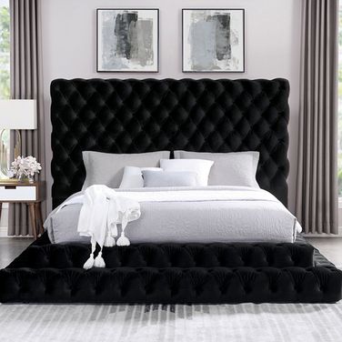 Stefania Eastern King Bed In Black
