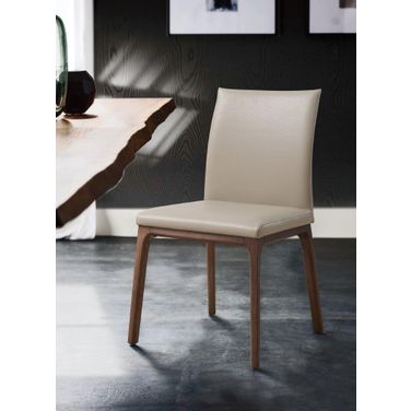 Stella Taupe And Walnut Dining Chair Set of 2