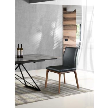 Stella Walnut And Black Dining Chair Set of 2