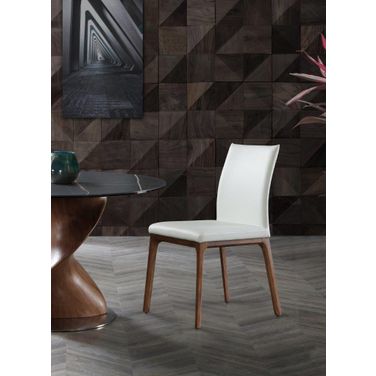 Stella Walnut And White Dining Chair Set of 2