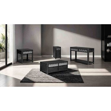 Sterling West Lift-Up Occasional Table Set with Casters In Ash Gray