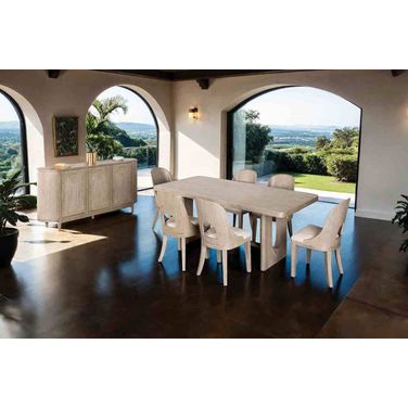Sterling West Rectangular Dining Room Set In White Oak
