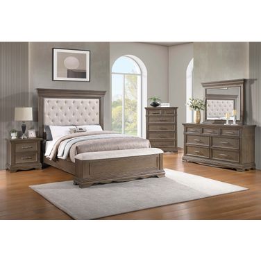 Stirling Panel Bedroom Set In Gray