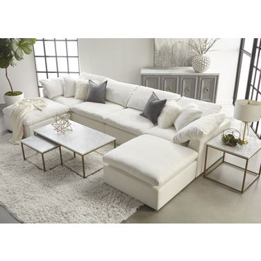 Stitch and Hand Livesmart Peyton Pearl Sky Modular Sectional