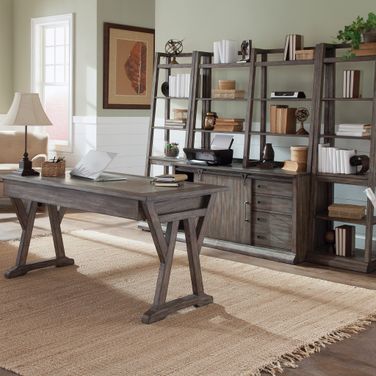 Stone Brook Rustic Saddle Home Office Set