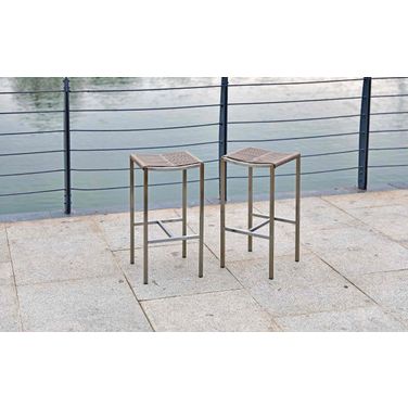 Stone Taupe Indoor/ Outdoor Barstool Set of 4