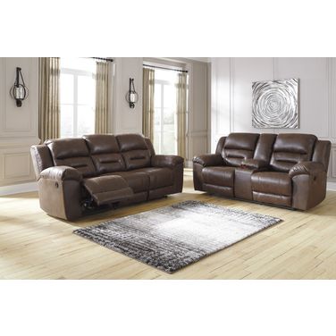Stoneland Reclining Living Room Set In Chocolate