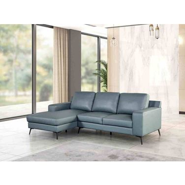 Stordal Left Chaise Sectional In Blue