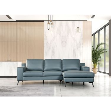 Stordal Right Chaise Sectional In Blue