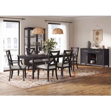 Studio 24 Extendable Dining Room Set in Java Bean