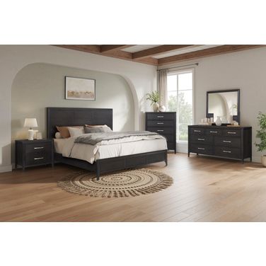 Studio 24 Panel Bedroom Set in Java Bean