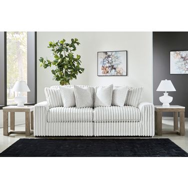 Stupendous 2-Piece Sectional Loveseat In Alloy