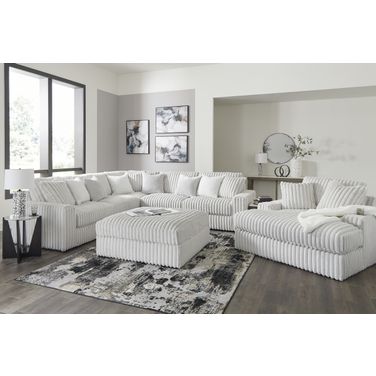 Stupendous 4-Piece Sectionals and Ottoman In Alloy