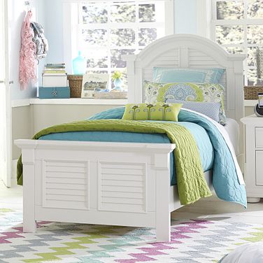 Summer House Full Panel Bed In Oyster White
