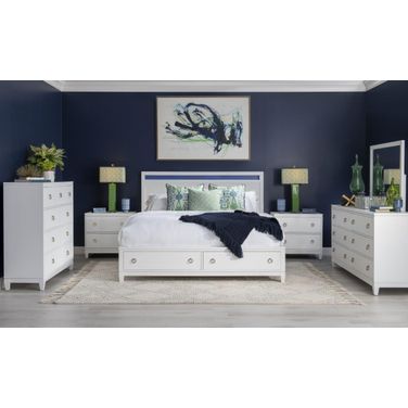 Summerland Pure White Storage Panel Bedroom Set