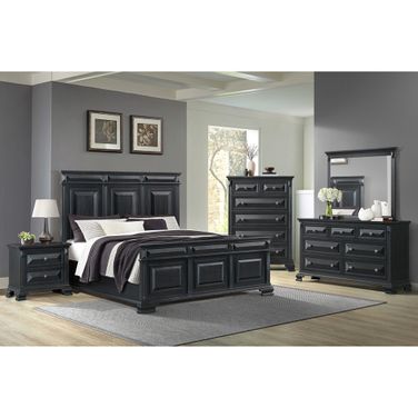 Sumner Panel Bedroom Set In Black