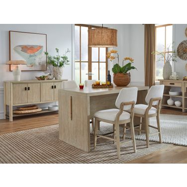 Sunset Cove Counter Height Dining Room Set In Sanibel Brown
