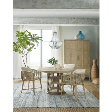 Surfrider Light Wood 48 Inch Round Dining Room Set