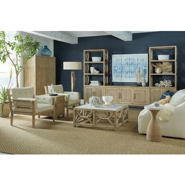 Surfrider Light Natural Square Occasional Table Set