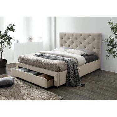 Sybella Twin Bed In Beige