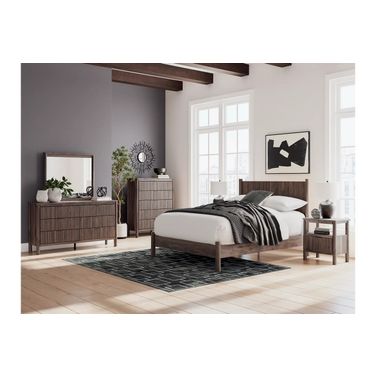Symarro Youth Platform Bedroom Set In Brown