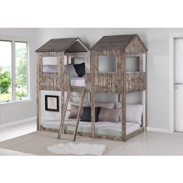 T-T Tower Bunkbed Rustic Dirty White
