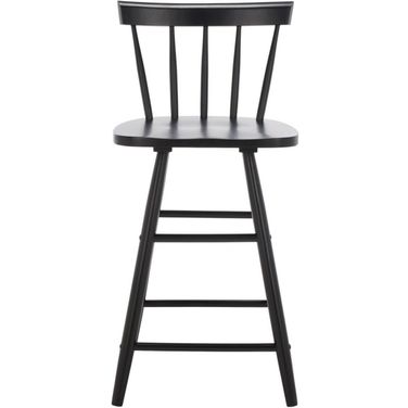 Tally Wood Counter Stool in Black