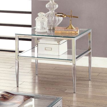 Tanika End Table In Chrome