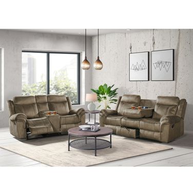 Tasso Motion Living Room Set In Brown